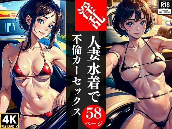 淫乱人妻水着で不倫カーセックス【AI美女LABO.5】