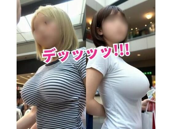 デッッッッ！！！ ショッピングモールで見かけた着衣巨乳100人をロックオン！【AI美女】【ヌグサメ】