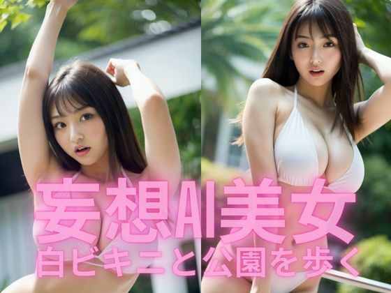 妄想AI美女  白ビキニと公園を歩く【BAI Publishers】